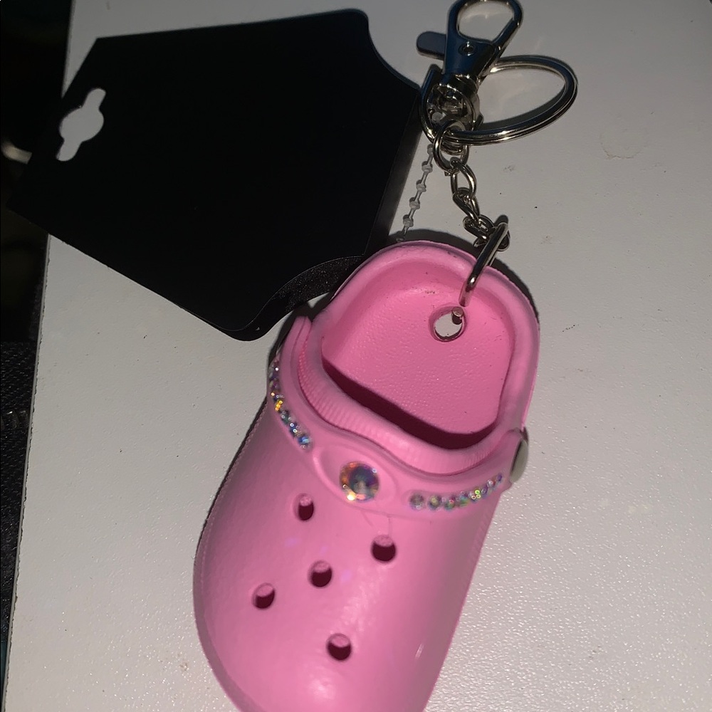 Crystal croc bag/purse charm keychain